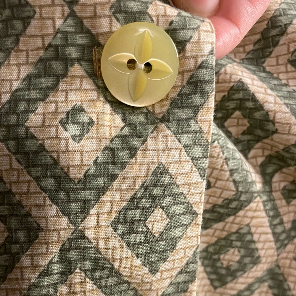 Vintage Handmade Button Up Top Or Blazer - image 3